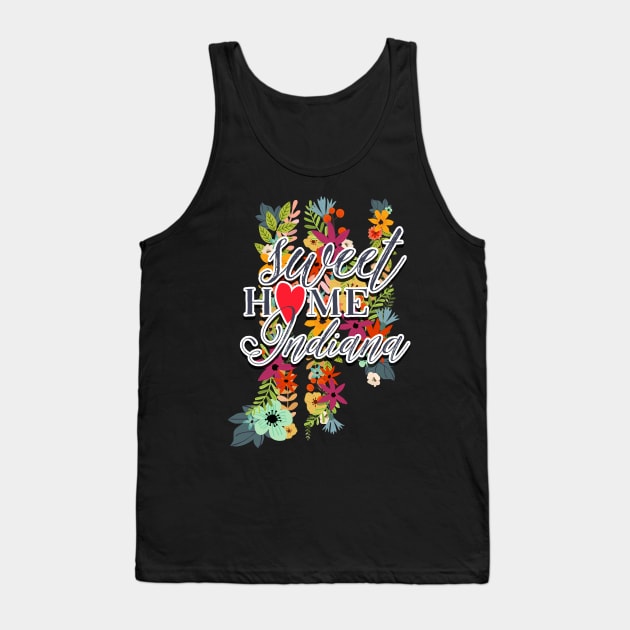 Sweet Home Indiana Tank Top by aclarkdesign